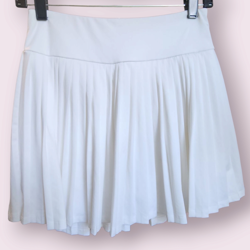 Art Class Blue Mini Skater Skirt Pleated
